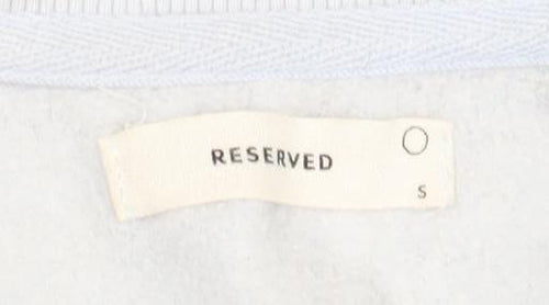 Reserved Women's White Pullover Sweatshirt, S, Cartoon Print
