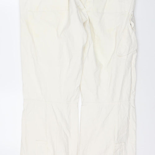 AJ Arma Kani Men's Ivory Slim Cargo Jeans, Size 36