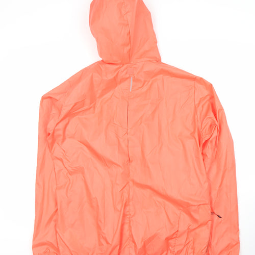 Decathlon Women's Orange Windbreaker Jacket, Size 18