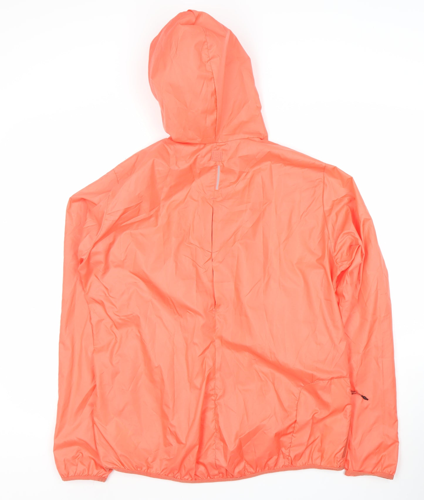 Decathlon Women's Orange Windbreaker Jacket, Size 18
