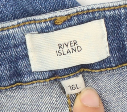 River Island Women’s Blue Skinny Jeans Size 16