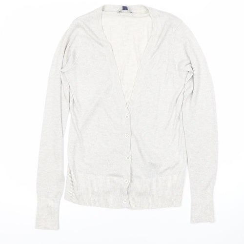 Gap Women's Grey Cardigan V-Neck Size S Casual