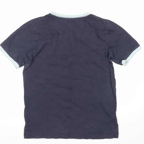 Converse Boys Blue XL T-Shirt with Logo, Casual Style