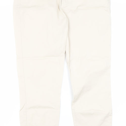 Gap Women's Beige Chino Trousers Size 8R Slim Fit