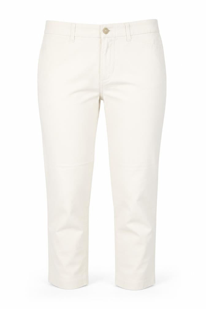 Gap Women's Beige Chino Trousers Size 8R Slim Fit