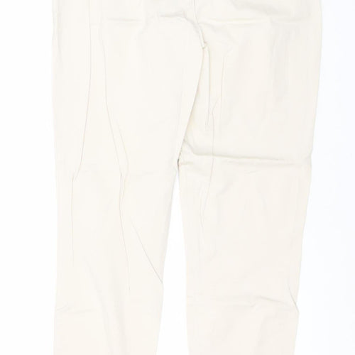 Gap Women's Beige Chino Trousers Size 8R Slim Fit