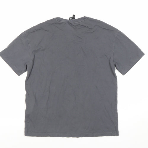 Emporio Armani Logo Boys Grey Cotton T-Shirt, 12 Years Casual