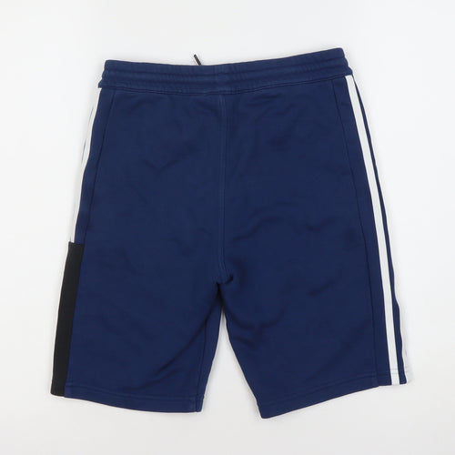 Adidas Boys Blue Athletic Shorts 11-12Y Gym Training