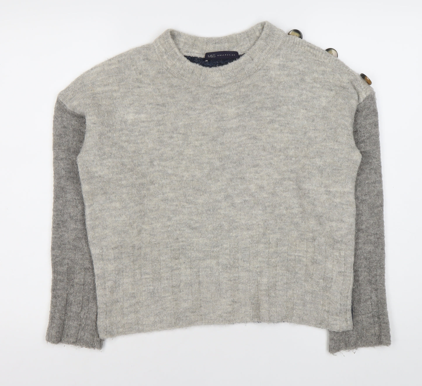 Marks and Spencer Women's Grey Knit Jumper M