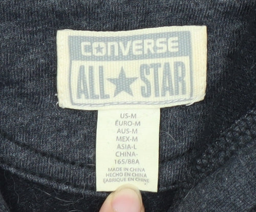 Converse Unisex Grey Full Zip Hoodie M