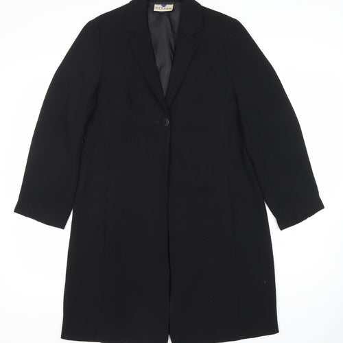 Maroon Collection Women's Black Blazer Size 12