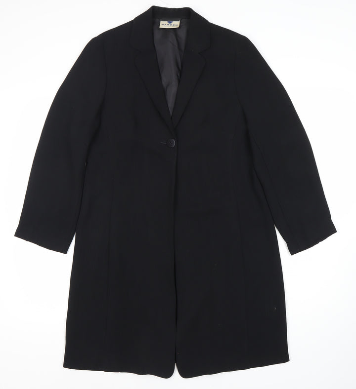 Maroon Collection Women's Black Blazer Size 12