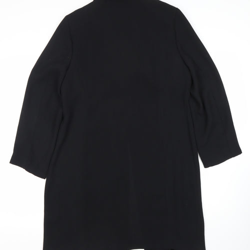 Maroon Collection Women's Black Blazer Size 12