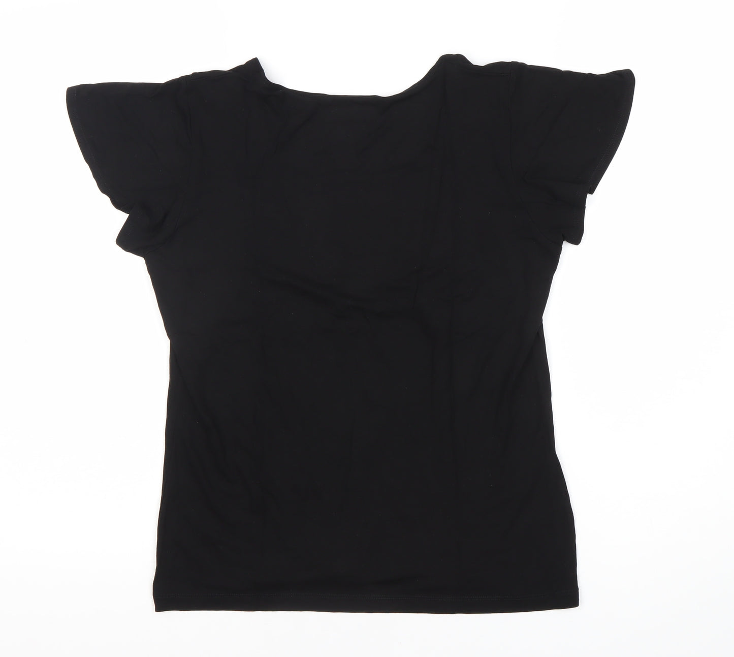 ALEX & CO. Women's Black T-Shirt, Size UK 10, Casual
