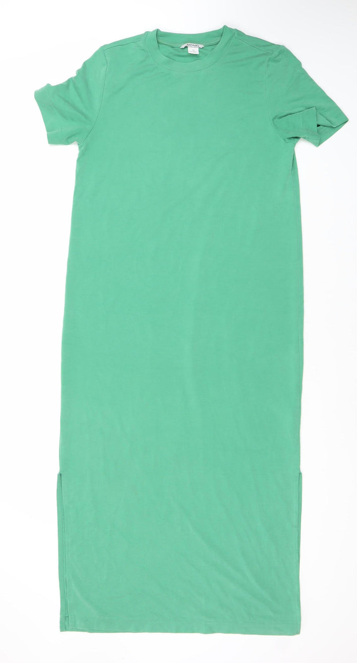 Monki Women’s Green Long T-Shirt Dress XS