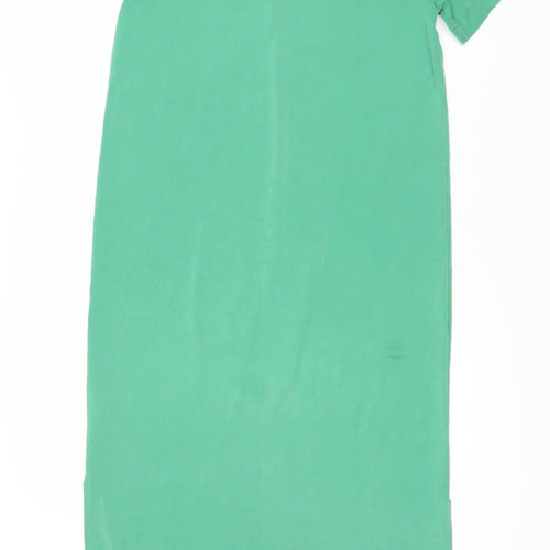 Monki Women’s Green Long T-Shirt Dress XS