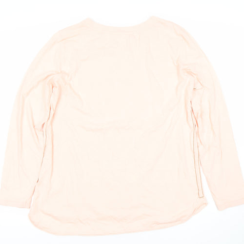 White Stuff Women's Pink Long Sleeve T-Shirt UK 18