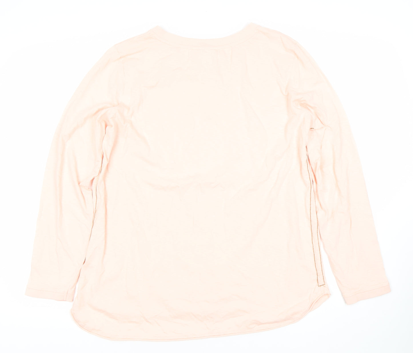 White Stuff Women's Pink Long Sleeve T-Shirt UK 18