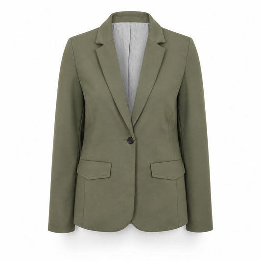 Front view of Gap Women's Green Blazer, size 12, Regular