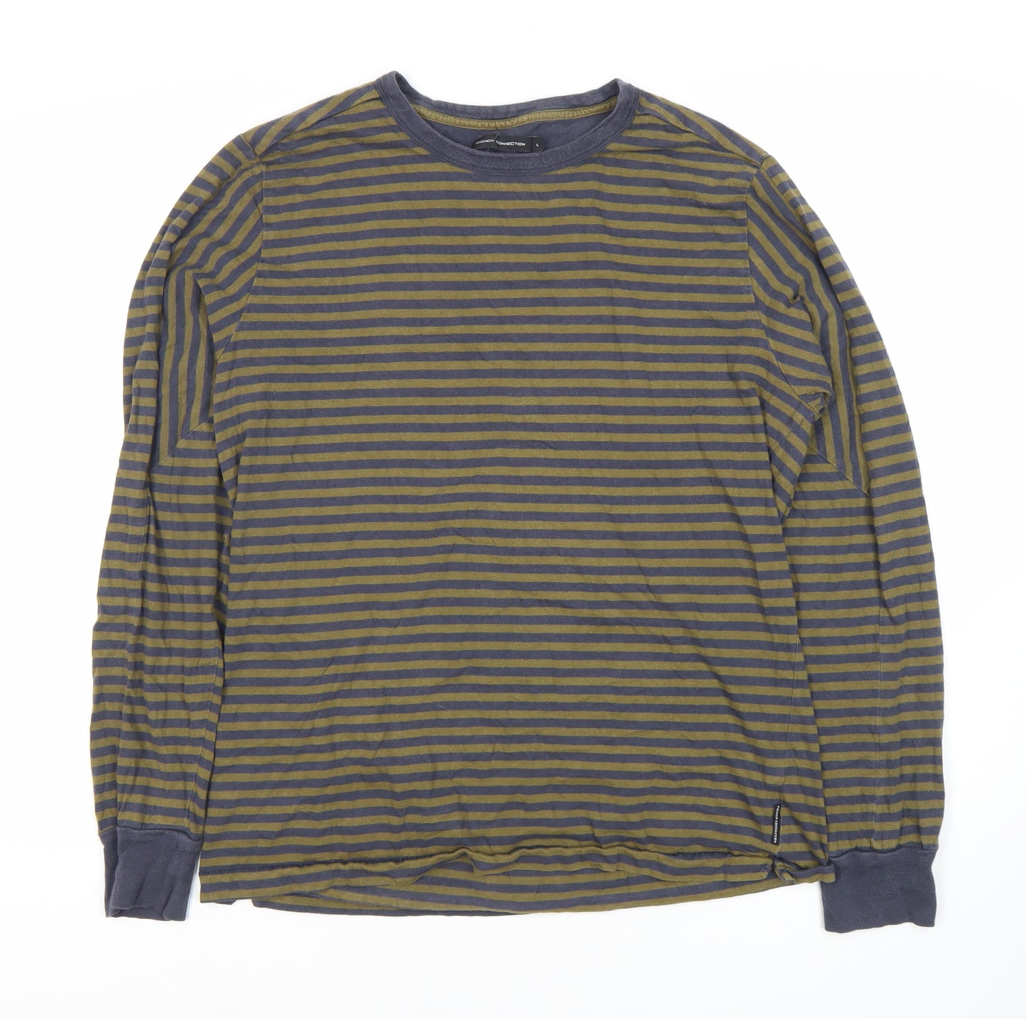 French Connection Men’s Striped Long Sleeve T-Shirt L