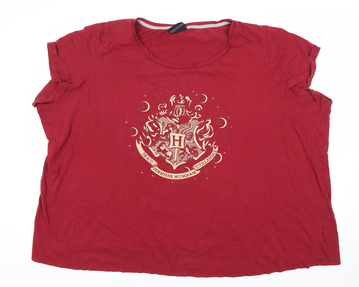 Harry Potter Women's Red L Nightshirt T-Shirt Style