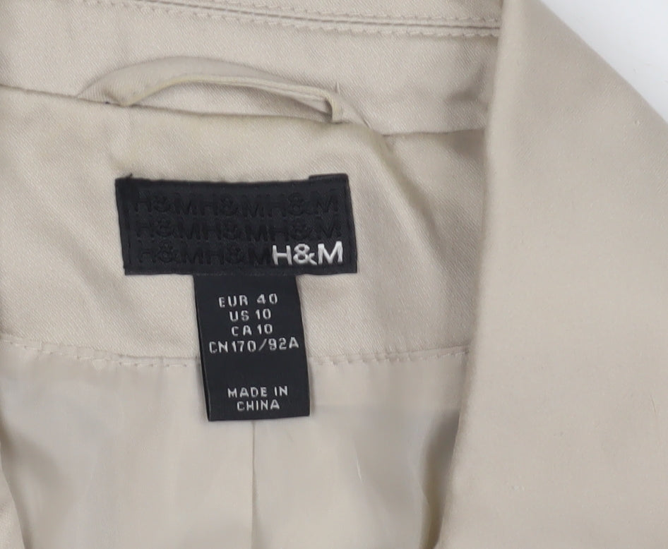 H&M Women's Beige Blazer Size 12