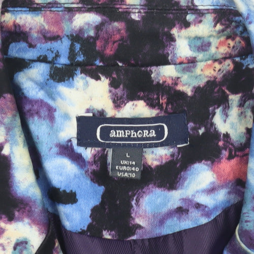 Amphora Women's Multicoloured Floral Blazer Size 14