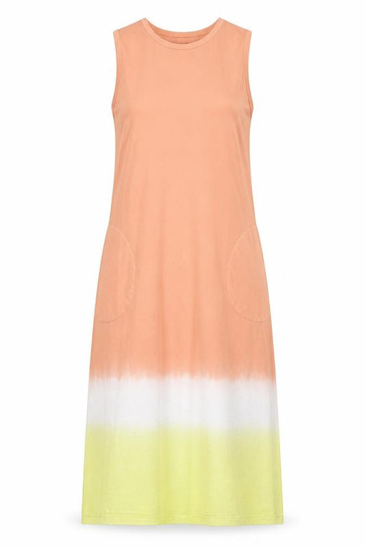 Front view of Lands' End Women Multicoloured Cotton Casual Dress S