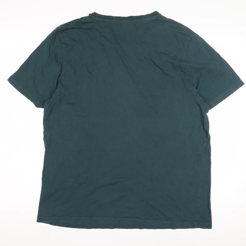 Disney Men’s Green Mickey Mouse Graphic T-Shirt, Size L