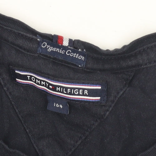 Tommy Hilfiger Boys Black Long Sleeve T-Shirt 14 Years