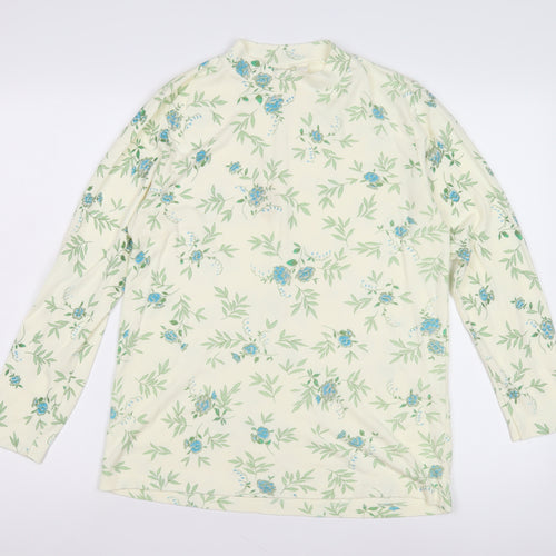 Daxon Women's Floral Long Sleeve Top, Multicoloured, Size 14/16
