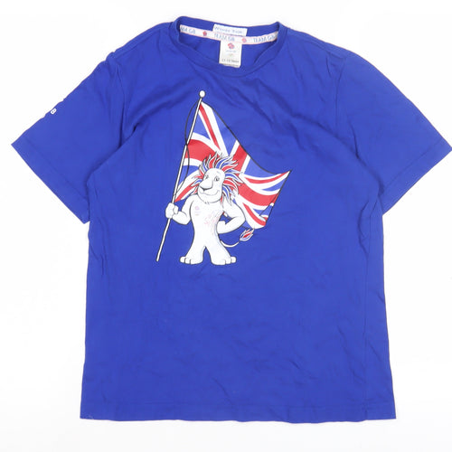 Woody York Boys Blue Team GB T-Shirt, Size 11-12 Years