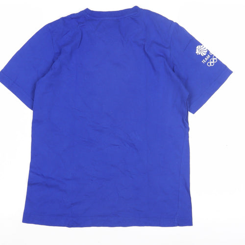 Woody York Boys Blue Team GB T-Shirt, Size 11-12 Years