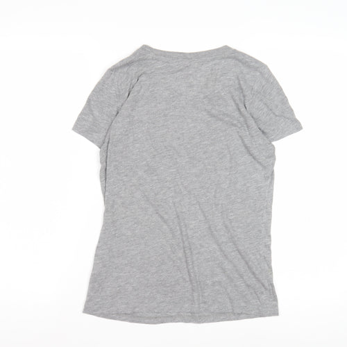 Hollister Women's Grey T-Shirt L Beach Surf Casual