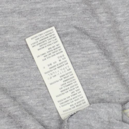 Hollister Women's Grey T-Shirt L Beach Surf Casual