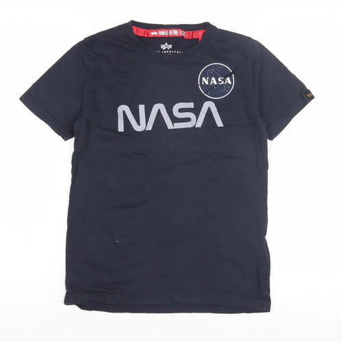 Alpha Industries NASA Boys Black 10 Years T-Shirt