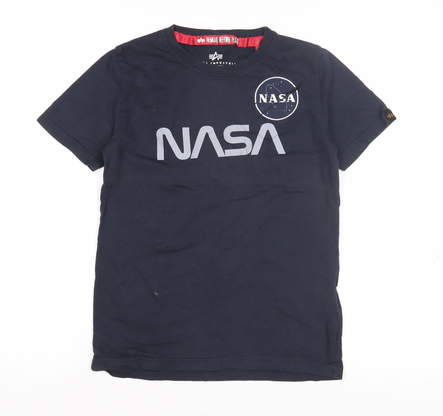Alpha Industries NASA Boys Black 10 Years T-Shirt