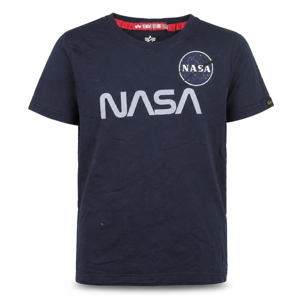 Alpha Industries NASA Boys Black 10 Years T-Shirt