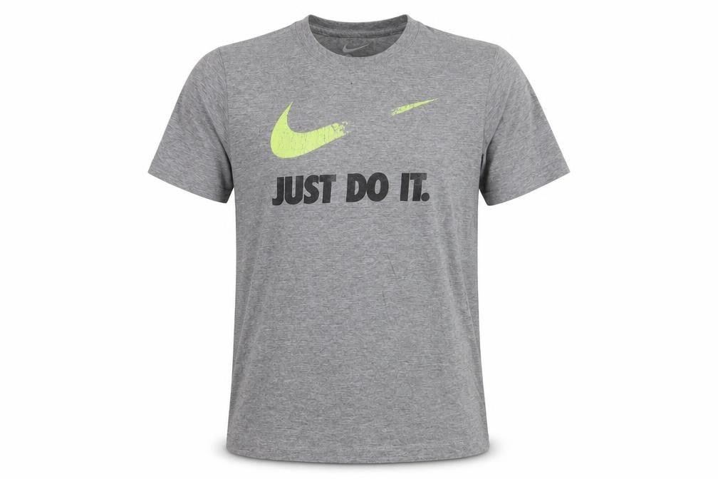 Front view of Nike boys’ grey graphic print t-shirt -, size L