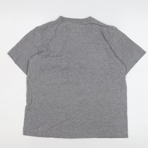 Nike Boys Grey Graphic Print T-Shirt - Size L