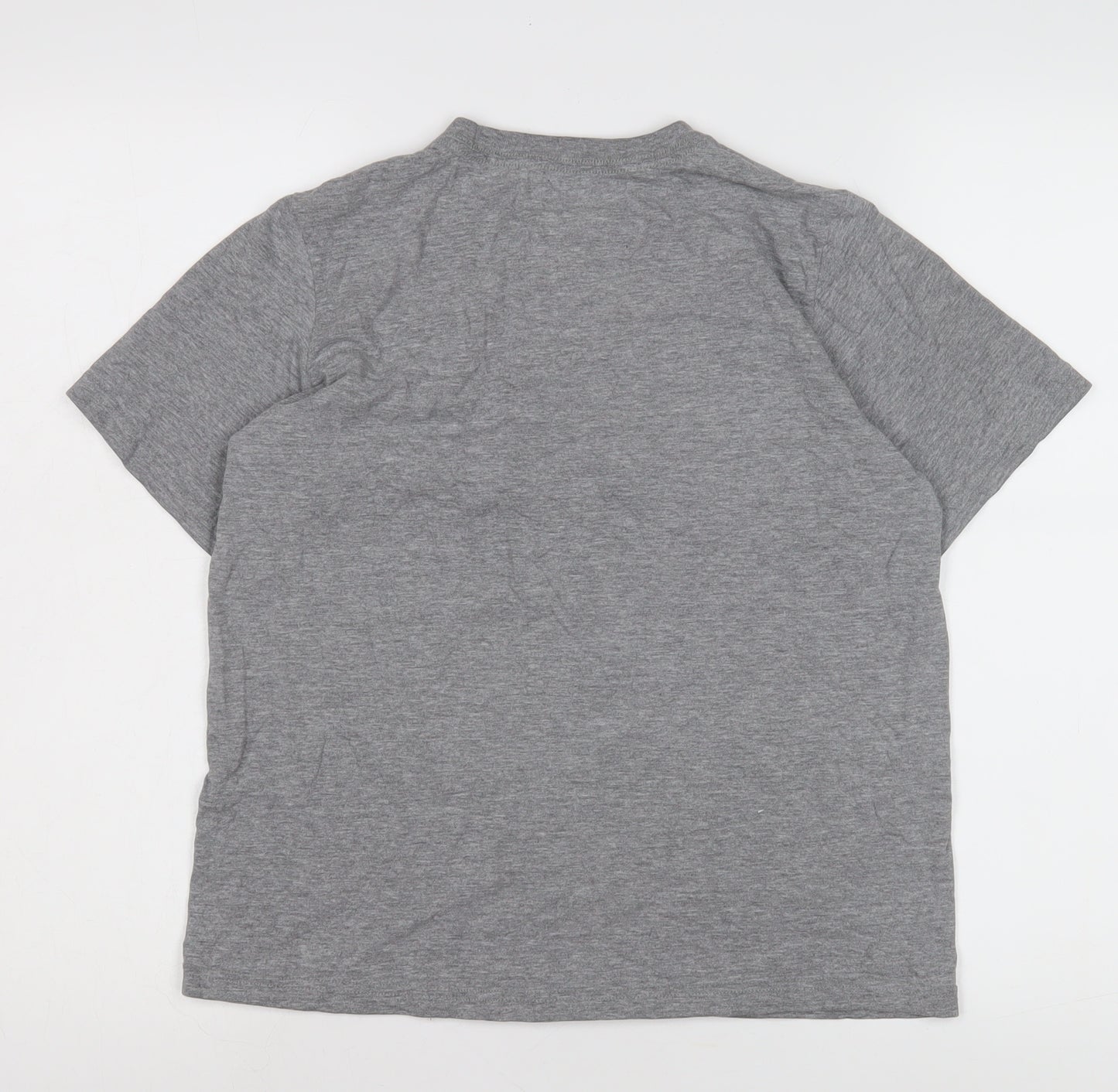 Nike Boys Grey Graphic Print T-Shirt - Size L