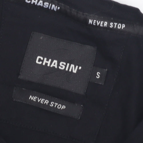 CHASIN' Men's Black Graphic Print T-Shirt Size S