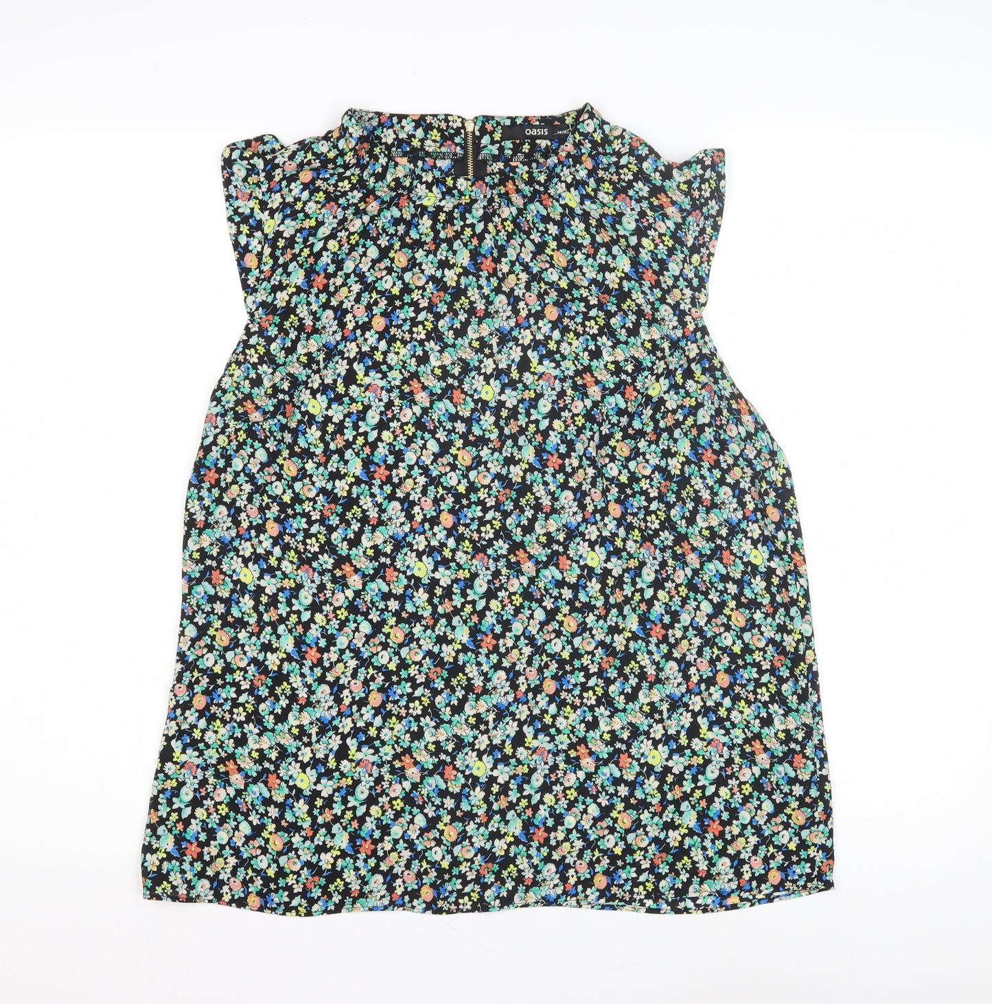 Oasis Women's Multicoloured Floral Blouse, Size 14