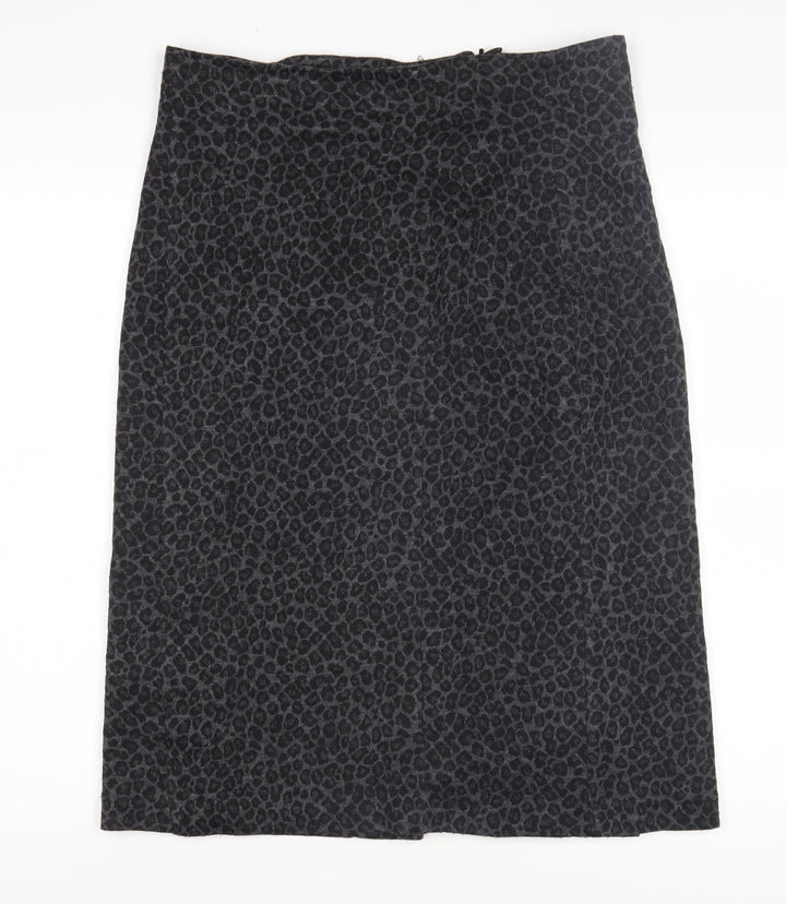 Laura Ashley Women's Black Midi Pencil Skirt, Size 14