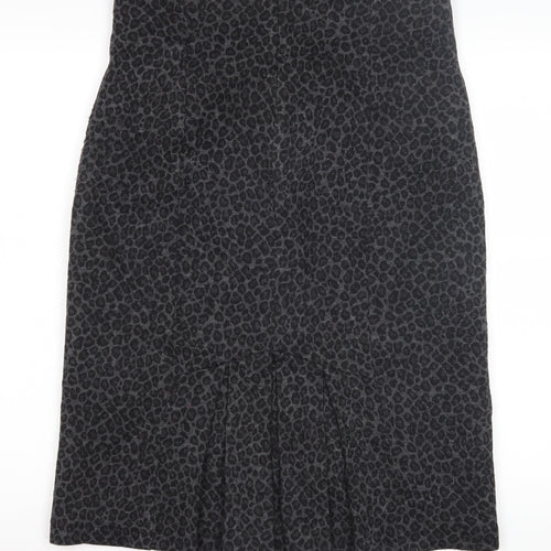 Laura Ashley Women's Black Midi Pencil Skirt, Size 14