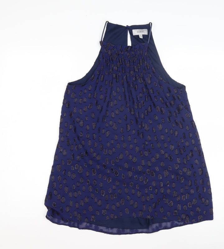 Coast Women's Blue Sleeveless Top Size 12