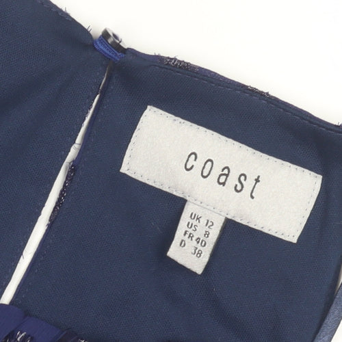 Coast Women's Blue Sleeveless Top Size 12