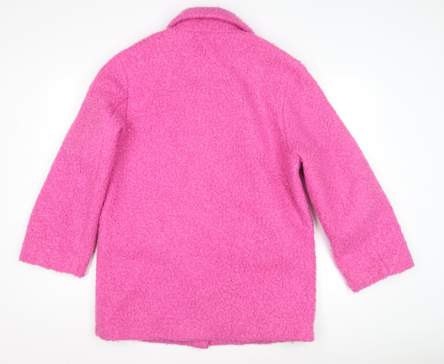 Marks and Spencer Women's Pink Wool Blend Coat Size 10