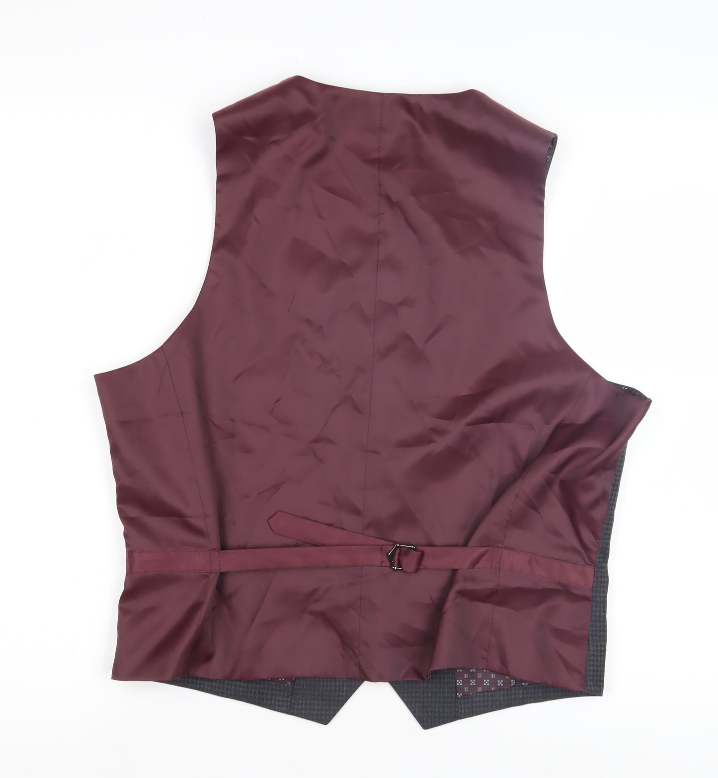 Fellini Men's Grey Geometric Waistcoat 40S