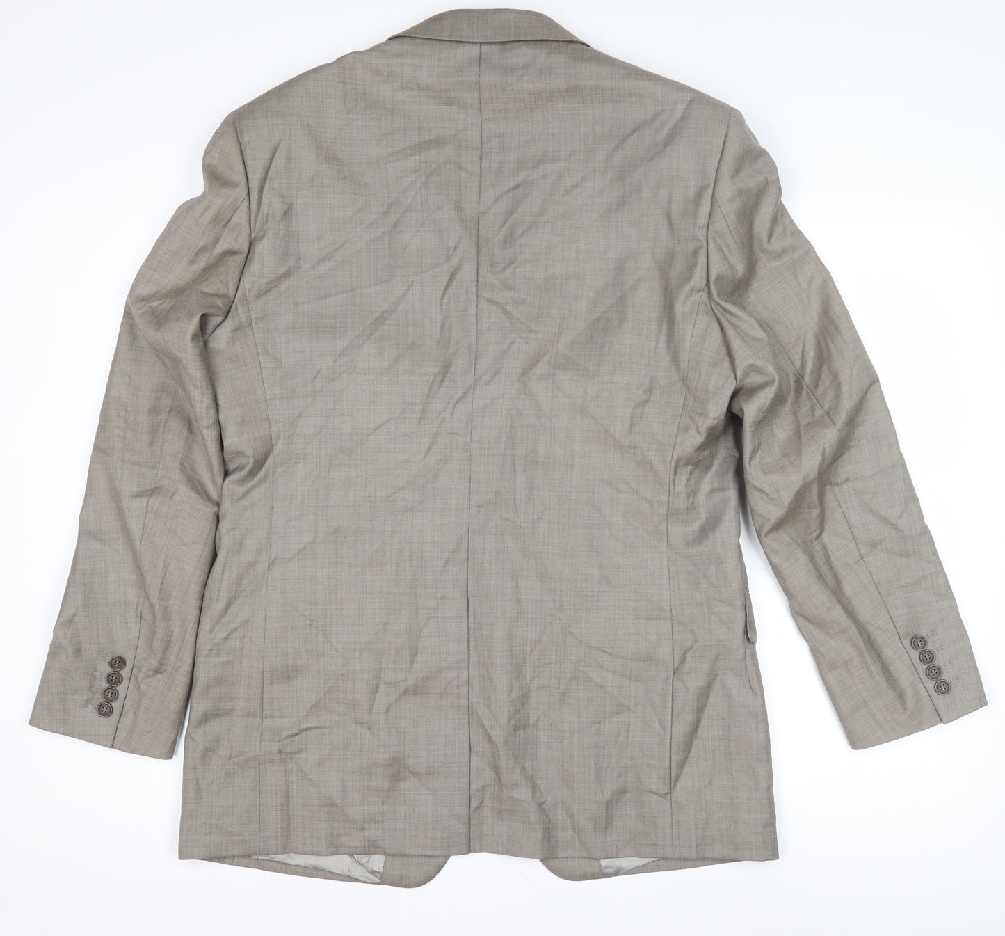 Marks and Spencer Men's Grey Wool Blazer, Size 40 Regular Fit